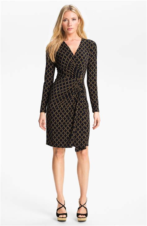 michael kors wrap top|Michael Kors faux wrap dress.